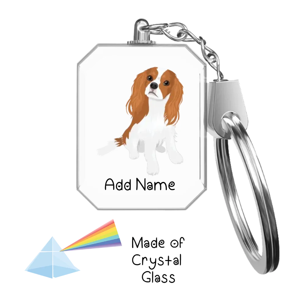 Personalized Cavalier King Charles Spaniel Crystal Glass Keychain-Accessories-Cavalier King Charles Spaniel-Crystal Keychain-Glass Crystal-One Size-2