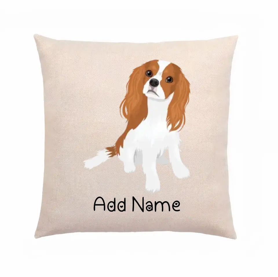 Personalized Cavalier King Charles Spaniel Linen Pillowcase-Home Decor-Cavalier King Charles Spaniel, Dog Dad Gifts, Dog Mom Gifts, Home Decor, Personalized, Pillows-Linen Pillow Case-Cotton-Linen-12