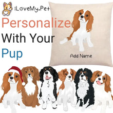 Load image into Gallery viewer, Personalized Cavalier King Charles Spaniel Linen Pillowcase-Linen Pillow Case-Cotton-Linen-16"x16"
