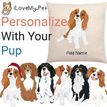 Load image into Gallery viewer, Personalized Cavalier King Charles Spaniel Linen Pillowcase-Home Decor-Cavalier King Charles Spaniel, Dog Dad Gifts, Dog Mom Gifts, Home Decor, Personalized, Pillows-1