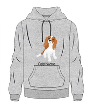 Load image into Gallery viewer, Personalized Cavalier King Charles Spaniel Men&#39;s Warm Hoodie Sweatshirt-Apparel-Apparel, Cavalier King Charles Spaniel, Dog Dad Gifts, Hoodie, Personalized, Sweatshirt-Men&#39;s Warm Hoodie Sweatshirt-Gray-S-10