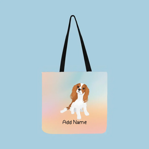 Personalized Cavalier King Charles Spaniel Small Tote Bag-Accessories-Accessories, Bags, Cavalier King Charles Spaniel, Dog Mom Gifts, Personalized-Small Tote Bag-Your Design-One Size-2