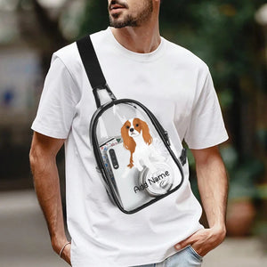 Personalized Cavalier King Charles Spaniel Transparent Sling Bag-Accessories-Cavalier King Charles Spaniel-Unisex Transparent Sling Bag-Transparent-One Size-4