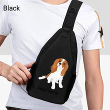 Load image into Gallery viewer, Personalized Cavalier King Charles Spaniel Unisex Sling Bag-Accessories-Cavalier King Charles Spaniel-Unisex Sling Bag Backpack-Black-One Size-2