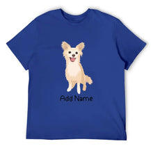 Load image into Gallery viewer, Personalized Chihuahua Dad Cotton T Shirt-Apparel-Apparel, Chihuahua, Dog Dad Gifts, Personalized, Shirt, T Shirt-Men&#39;s Cotton T Shirt-Blue-Medium-11