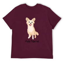 Load image into Gallery viewer, Personalized Chihuahua Dad Cotton T Shirt-Apparel-Apparel, Chihuahua, Dog Dad Gifts, Personalized, Shirt, T Shirt-Men&#39;s Cotton T Shirt-Maroon-Medium-15