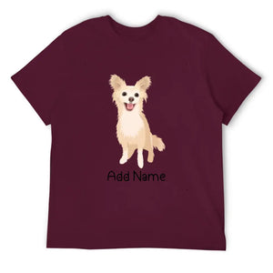 Personalized Chihuahua Dad Cotton T Shirt-Apparel-Apparel, Chihuahua, Dog Dad Gifts, Personalized, Shirt, T Shirt-Men's Cotton T Shirt-Maroon-Medium-15