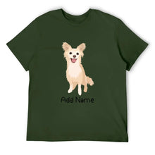 Load image into Gallery viewer, Personalized Chihuahua Dad Cotton T Shirt-Apparel-Apparel, Chihuahua, Dog Dad Gifts, Personalized, Shirt, T Shirt-Men&#39;s Cotton T Shirt-Army Green-Medium-17