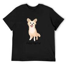 Load image into Gallery viewer, Personalized Chihuahua Dad Cotton T Shirt-Apparel-Apparel, Chihuahua, Dog Dad Gifts, Personalized, Shirt, T Shirt-Men&#39;s Cotton T Shirt-Black-Medium-9