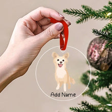 Load image into Gallery viewer, Personalized Chihuahua Love Christmas Tree Ornaments-Christmas Ornament-Chihuahua, Christmas, Personalized-Christmas Tree Ornaments-Transparent-3.5&quot; or 8.9 cm-2