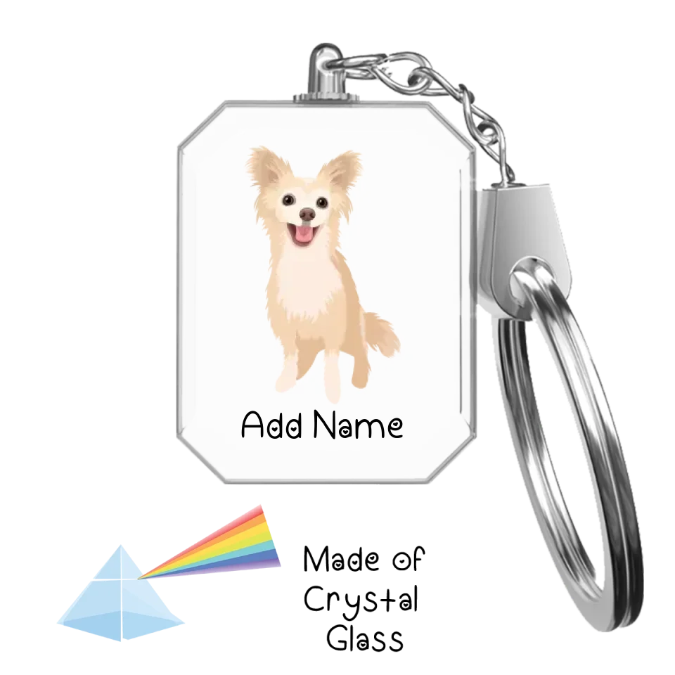 Personalized Chihuahua Love Crystal Glass Keychain-Accessories-Chihuahua-Crystal Keychain-Glass Crystal-One Size-2