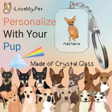 Load image into Gallery viewer, chihuahaus crystal-keychain-multi