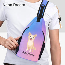 Load image into Gallery viewer, Personalized Chihuahua Love Unisex Sling Bag Backpack-Accessories-Chihuahua-Unisex Sling Bag Backpack-Neon Dream-One Size-17