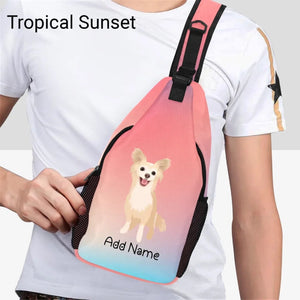 Personalized Chihuahua Love Unisex Sling Bag Backpack-Accessories-Chihuahua-Unisex Sling Bag Backpack-Tropical Sunset-One Size-19