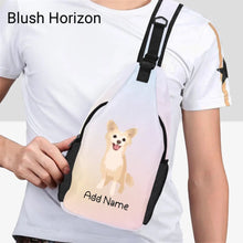 Load image into Gallery viewer, Personalized Chihuahua Love Unisex Sling Bag Backpack-Accessories-Chihuahua-Unisex Sling Bag Backpack-Blush Horizon-One Size-20