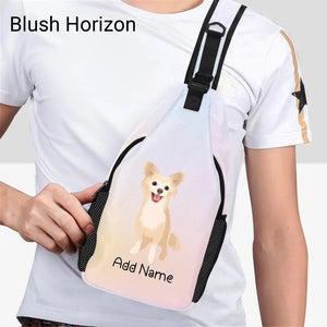 Personalized Chihuahua Love Unisex Sling Bag Backpack-Accessories-Chihuahua-Unisex Sling Bag Backpack-Blush Horizon-One Size-20