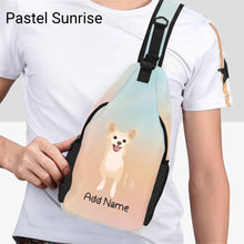 Load image into Gallery viewer, Personalized Chihuahua Love Unisex Sling Bag Backpack-Accessories-Chihuahua-Unisex Sling Bag Backpack-Pastel Sunrise-One Size-21