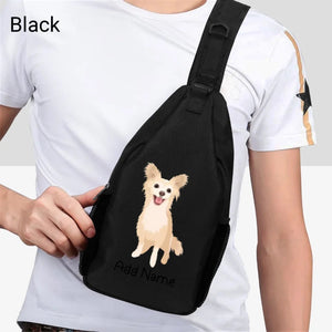 Personalized Chihuahua Love Unisex Sling Bag Backpack-Accessories-Chihuahua-Unisex Sling Bag Backpack-Black-One Size-2