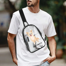 Load image into Gallery viewer, Personalized Chihuahua Love Unisex Transparent Sling Bag-Accessories-Chihuahua-Unisex Transparent Sling Bag-Transparent-One Size-4