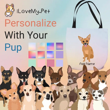 Personalized Chihuahua Small Tote Bag 360x