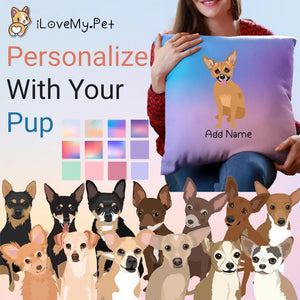 Personalized Chihuahua Soft Plush Pillowcase-Home Decor-Chihuahua, Dog Dad Gifts, Dog Mom Gifts, Home Decor, Personalized, Pillows-1