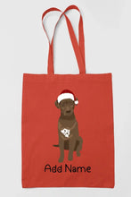 Load image into Gallery viewer, Personalized Chocolate Labrador Love Zippered Tote Bag-Accessories-Accessories, Bags, Chocolate Labrador, Dog Mom Gifts, Labrador, Personalized-16