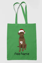 Load image into Gallery viewer, Personalized Chocolate Labrador Love Zippered Tote Bag-Accessories-Accessories, Bags, Chocolate Labrador, Dog Mom Gifts, Labrador, Personalized-18