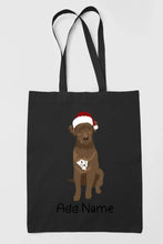 Load image into Gallery viewer, Personalized Chocolate Labrador Love Zippered Tote Bag-Accessories-Accessories, Bags, Chocolate Labrador, Dog Mom Gifts, Labrador, Personalized-19