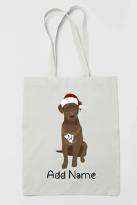 Personalized Chocolate Labrador Love Zippered Tote Bag-Accessories-Accessories, Bags, Chocolate Labrador, Dog Mom Gifts, Labrador, Personalized-3
