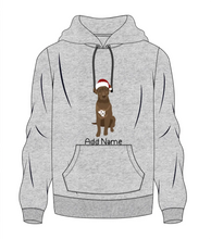 Load image into Gallery viewer, Personalized Chocolate Labrador Men&#39;s Warm Hoodie Sweatshirt-Apparel-Apparel, Chocolate Labrador, Dog Dad Gifts, Hoodie, Labrador, Personalized, Sweatshirt-Men&#39;s Warm Hoodie Sweatshirt-Gray-S-10