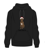 Load image into Gallery viewer, Personalized Chocolate Labrador Men&#39;s Warm Hoodie Sweatshirt-Apparel-Apparel, Chocolate Labrador, Dog Dad Gifts, Hoodie, Labrador, Personalized, Sweatshirt-Men&#39;s Warm Hoodie Sweatshirt-Black-S-9