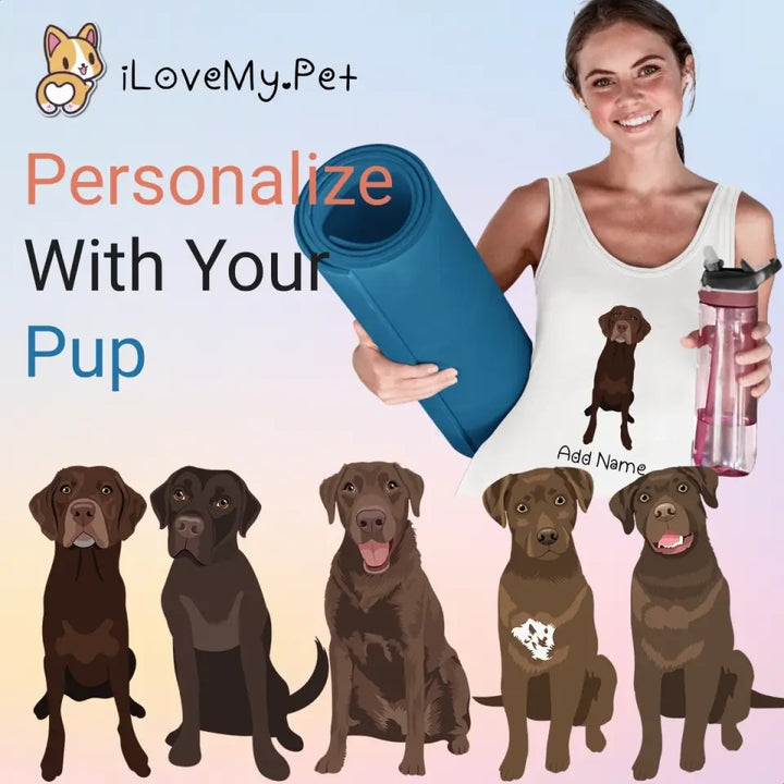 Personalized Chocolate Labrador Mom Yoga Tank Top 720x