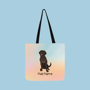 Personalized Chocolate Labrador Small Tote Bag-Accessories-Accessories, Bags, Chocolate Labrador, Dog Mom Gifts, Labrador, Personalized-Small Tote Bag-Your Design-One Size-2