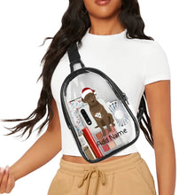 Load image into Gallery viewer, Personalized Chocolate Labrador Unisex Transparent Sling Bag-Accessories-Chocolate Labrador, Labrador-Unisex Transparent Sling Bag-Transparent-One Size-3