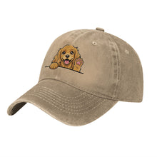 Load image into Gallery viewer, Personalized Cocker Spaniel Baseball Cap - Waving Cocker Spaniel Design - Match Your Dog's Coat Color-Hats &amp; Caps-44