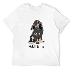 Personalized Cocker Spaniel Dad Cotton T Shirt-Apparel-Apparel, Cocker Spaniel, Dog Dad Gifts, Personalized, Shirt, T Shirt-Men's Cotton T Shirt-White-Medium-10