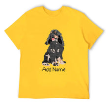 Load image into Gallery viewer, Personalized Cocker Spaniel Dad Cotton T Shirt-Apparel-Apparel, Cocker Spaniel, Dog Dad Gifts, Personalized, Shirt, T Shirt-Men&#39;s Cotton T Shirt-Yellow-Medium-13