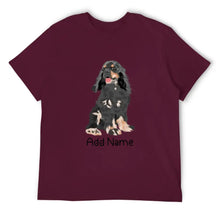 Load image into Gallery viewer, Personalized Cocker Spaniel Dad Cotton T Shirt-Apparel-Apparel, Cocker Spaniel, Dog Dad Gifts, Personalized, Shirt, T Shirt-Men&#39;s Cotton T Shirt-Maroon-Medium-15