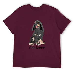 Personalized Cocker Spaniel Dad Cotton T Shirt-Apparel-Apparel, Cocker Spaniel, Dog Dad Gifts, Personalized, Shirt, T Shirt-Men's Cotton T Shirt-Maroon-Medium-15