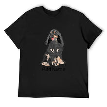 Load image into Gallery viewer, Personalized Cocker Spaniel Dad Cotton T Shirt-Apparel-Apparel, Cocker Spaniel, Dog Dad Gifts, Personalized, Shirt, T Shirt-Men&#39;s Cotton T Shirt-Black-Medium-9