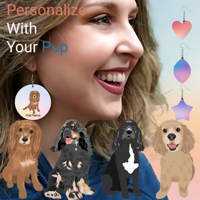 25 Cocker Spaniel Gifts for Cocker Spaniel Lovers Tagged Earrings