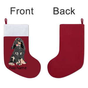 Personalized Cocker Spaniel Large Christmas Stocking-Christmas Ornament-Christmas, Cocker Spaniel, Home Decor, Personalized-Large Christmas Stocking-Christmas Red-One Size-3