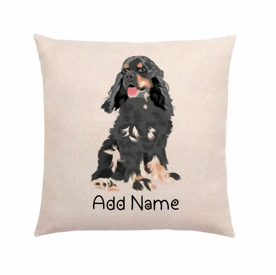 Personalized Cocker Spaniel Linen Pillowcase-Linen Pillow Case-Cotton-Linen-16