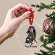 Load image into Gallery viewer, Personalized Cocker Spaniel Love Christmas Tree Ornaments-Christmas Ornament-Christmas, Cocker Spaniel, Personalized-Christmas Tree Ornaments-Transparent-3.5&quot; or 8.9 cm-2