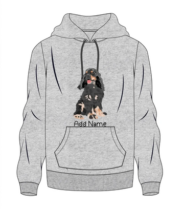 Personalized Cocker Spaniel Love Men's Warm Hoodie Sweatshirt-Apparel-Apparel, Cocker Spaniel, Dog Dad Gifts, Hoodie, Personalized, Sweatshirt-Men's Warm Hoodie Sweatshirt-Gray-S-10