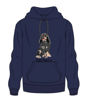 Personalized Cocker Spaniel Love Men's Warm Hoodie Sweatshirt-Apparel-Apparel, Cocker Spaniel, Dog Dad Gifts, Hoodie, Personalized, Sweatshirt-Men's Warm Hoodie Sweatshirt-Navy Blue-S-2