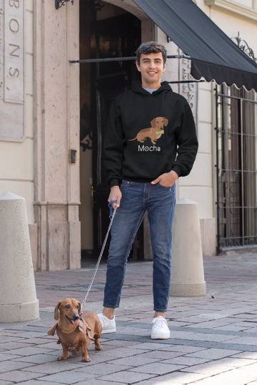 Personalized Cocker Spaniel Love Men's Warm Hoodie Sweatshirt-Apparel-Apparel, Cocker Spaniel, Dog Dad Gifts, Hoodie, Personalized, Sweatshirt-3