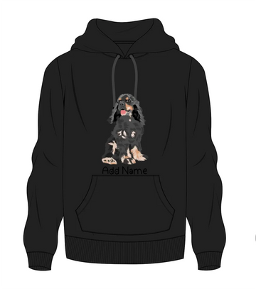 Personalized Cocker Spaniel Love Men's Warm Hoodie Sweatshirt-Apparel-Apparel, Cocker Spaniel, Dog Dad Gifts, Hoodie, Personalized, Sweatshirt-Men's Warm Hoodie Sweatshirt-Black-S-9