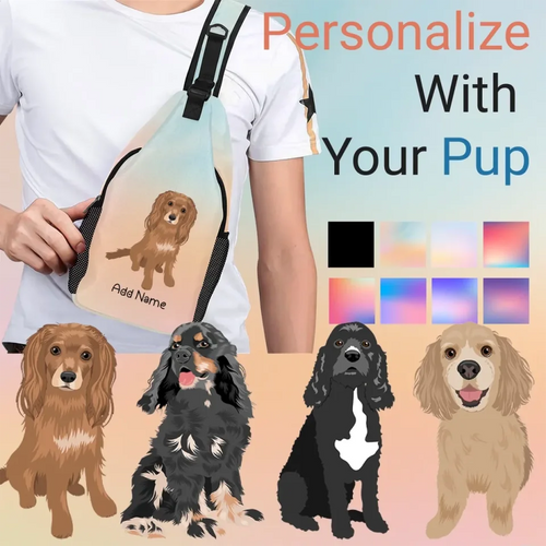 Cocker Spaniel sling-bag-multi