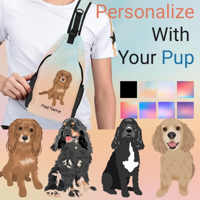 Cocker Spaniel sling-bag-multi